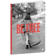 QUO VADIS Notizbuch Words "BE FREE" A5 blanko