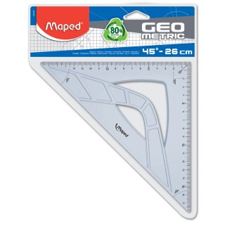Maped Zeichendreieck Geometric 45 Grad Hypotenuse: 260 mm