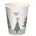 STARPAK Papp-Trinkbecher "Winter Forest" 0,2 Liter 50 Stück