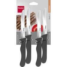metaltex Brotzeitmesser Basic schwarz 4er Set