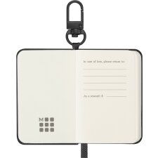 MOLESKINE Mini-Notizbuch Anhänger Hardcover schwarz