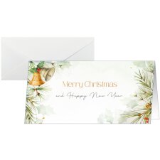 sigel Weihnachtskarte "Bells" DIN lang quer
