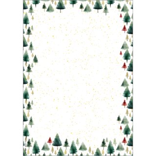 sigel Weihnachts-Motiv-Papier "Little Pines" A4 100 Blatt