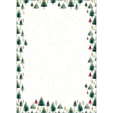 sigel Weihnachts-Motiv-Papier "Little Pines" A4...
