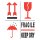 rillprint Hinweisetiketten "FRAGILE / KEEP DRY"