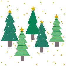PAPSTAR Weihnachts-Motivservietten "Reindeer"