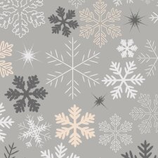 PAPSTAR Weihnachts-Motivservietten "Golden Snowflakes"
