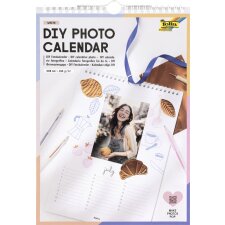 folia Kreativ-Wandkalender DIN A4 schwarz
