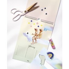 folia Kreativ-Wandkalender DIN A4 schwarz