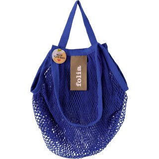 folia Einkaufsnetz "Mesh tote bag" blau