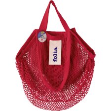 folia Einkaufsnetz "Mesh tote bag" rot