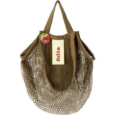 folia Einkaufsnetz "Mesh tote bag" olivgrün