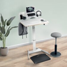 LEITZ Rollensatz für Sitz-Steh-Schreibtisch 6534 hellgrau